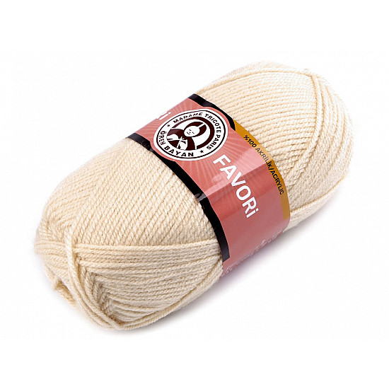 Knitting Yarn Favori 100 g - lightbeige