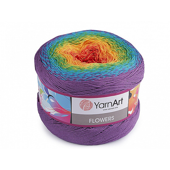 Knitting Yarn Flowers 250 g, red