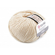 Knitting Yarn Gina / Jeans 50 g - lightbeige