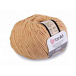 Knitting Yarn Gina / Jeans 50 g - cream