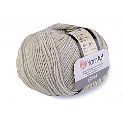 Knitting Yarn Gina / Jeans 50 g - very light gray