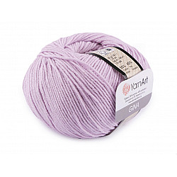 Knitting Yarn Gina / Jeans 50 g - lightest purple