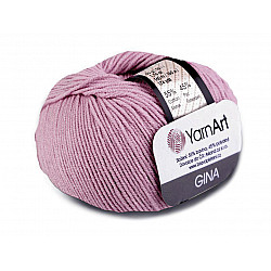 Knitting Yarn Gina / Jeans 50 g - vintage pink