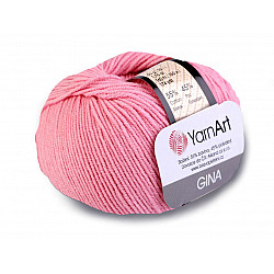 Knitting Yarn Gina / Jeans 50 g - light pink