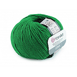 Knitting Yarn Gina / Jeans 50 g - emerald green