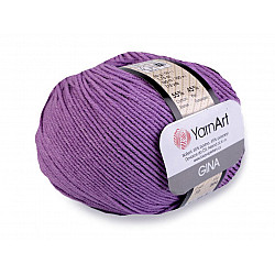 Knitting Yarn Gina / Jeans 50 g - violet