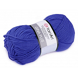 Knitting Yarn Gina / Jeans Plus 100 g - cobalt blue