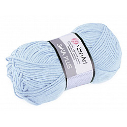 Knitting Yarn Gina / Jeans Plus 100 g - blue light