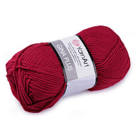 Knitting Yarn Gina / Jeans Plus 100 g - bordeaux