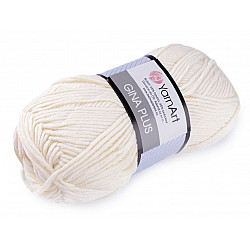 Knitting Yarn Gina / Jeans Plus 100 g - creamy light