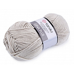 Knitting Yarn Gina / Jeans Plus 100 g - very light gray