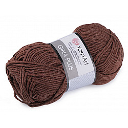 Knitting Yarn Gina / Jeans Plus 100 g - brown