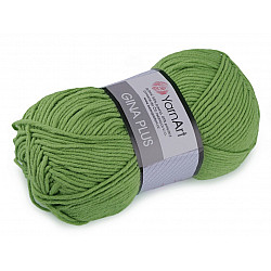 Knitting Yarn Gina / Jeans Plus 100 g - green