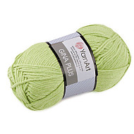 Knitting Yarn Gina / Jeans Plus 100 g - lime green