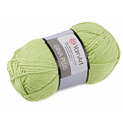 Knitting Yarn Gina / Jeans Plus 100 g - lime green