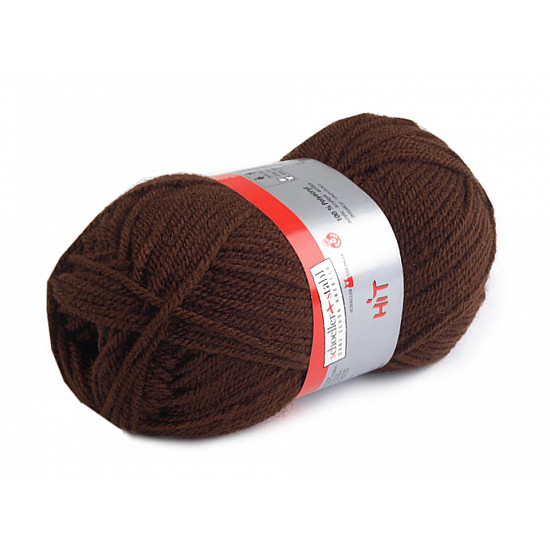 Knitting Yarn 50 g Hit - brown