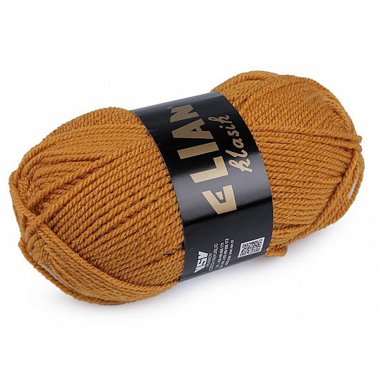 Knitting Yarn 50 g Elian Klasik - mustard