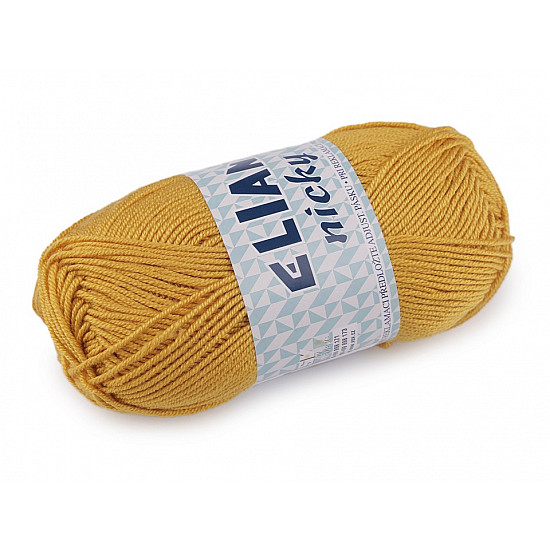 Knitting Yarn 50 g Elian Nicky - mustard