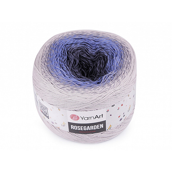 Cotton Knitting Yarn Rosegarden 250 g, very light grey