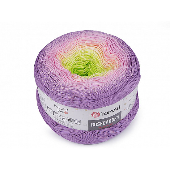 Cotton Knitting Yarn Rosegarden 250 g, violet lilac