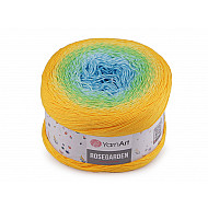 Cotton Knitting Yarn Rosegarden 250 g, orange-yellow