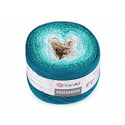 Cotton Knitting Yarn Rosegarden 250 g, turquoise