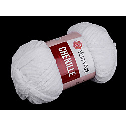 Knitting Yarn 100 g Chenille, white