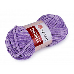 Knitting Yarn 100 g Chenille, violet lilac