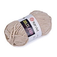 Knitting Chenille Yarn Dolce Baby 50 g, lightbeige