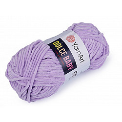 Knitting Chenille Yarn Dolce Baby 50 g, violet lilac