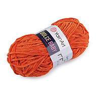 Knitting Chenille Yarn Dolce Baby 50 g, darkorange