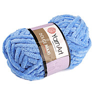 Chenille Knitting Yarn Dolce Maxi 200 g, baby blue