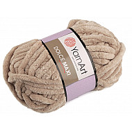 Chenille Knitting Yarn Dolce Maxi 200 g, beige