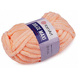 Chenille Knitting Yarn Dolce Maxi 200 g, orange