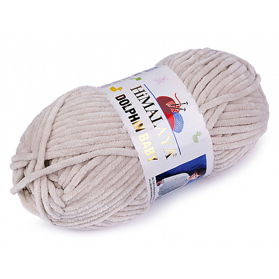 Knitting Yarn Dolphin Baby 100 g, lightbeige