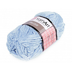 Knitting Yarn Velour 100 g, light blue