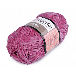 Knitting Yarn Velour 100 g, fuchsia dark