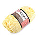 Knitting Yarn Velour 100 g, white yellow