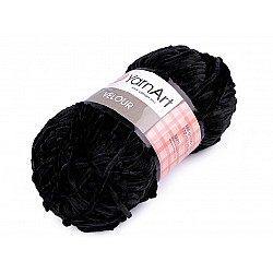 Knitting Yarn Velour 100 g, black