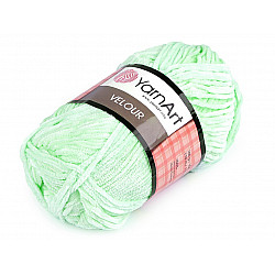 Knitting Yarn Velour 100 g, mint