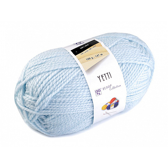 Knitting Yarn 100 g Yetti - forget-me-not blue