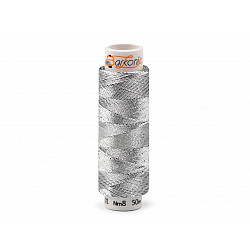 Metallic Thread Elisabeth 3; 50 m, silver