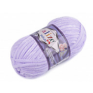 Knitted chenille yarn Alize Velluto 100 g, lila