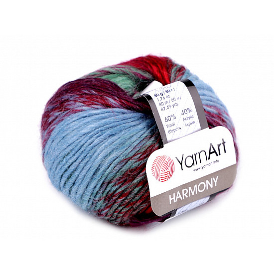 Knitting Yarn Harmony 50 g, dark red