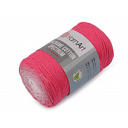 Twisted Knitting Yarn Macrame Cotton Spectrum 250 g, pink