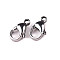 Stainless Steel Lobster Clasp 6x11 mm, platinum, 2 pc.