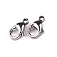 Stainless Steel Lobster Clasp 6x11 mm, platinum, 2 pc.