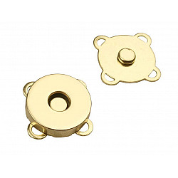 Magnetic Button Ø18 mm, gold, 5 set