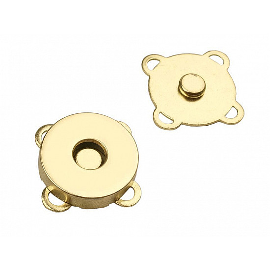 Magnetic Button Ø18 mm, gold, 5 set