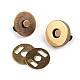 Magnetic Snap Closures Ø18 mm antique brass, vintage brass, 5 set